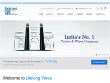 Tablet Screenshot of lifelongwires.com